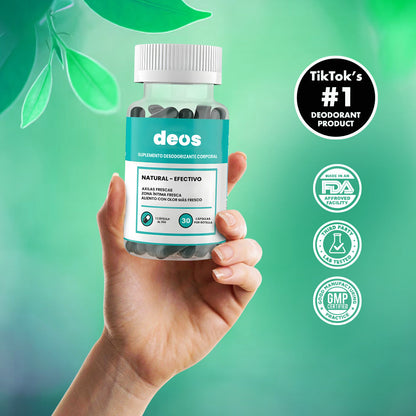 DEOS™ – Desodorante Interno Natural para Neutralizar Olores Íntimos, Frescor y Bienestar Diario