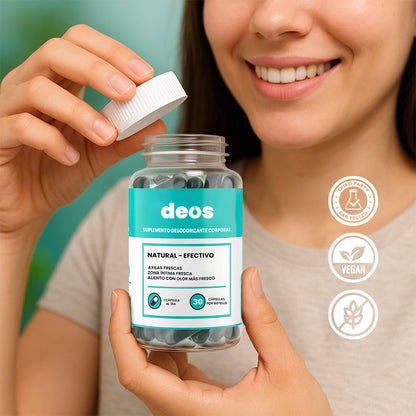 DEOS™ – Desodorante Interno Natural para Neutralizar Olores Íntimos, F – HerbaLux