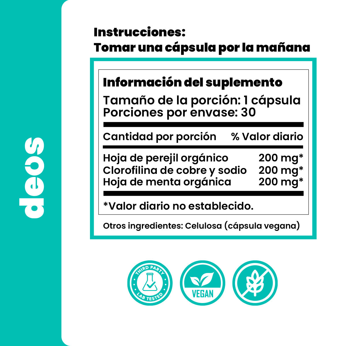 DEOS™ – Desodorante Interno Natural para Neutralizar Olores Íntimos, Frescor y Bienestar Diario