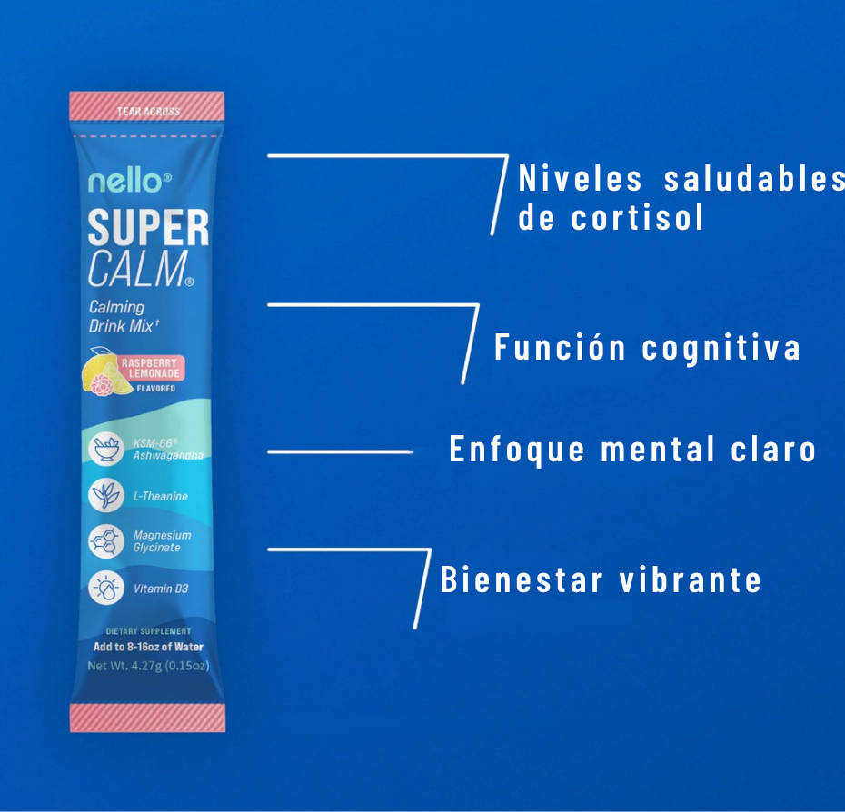 Nello Supercalm™ Ashwagandha – Equilibrio Emocional y Claridad Mental