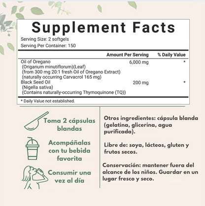 Orégano + Semilla Negra Natural™