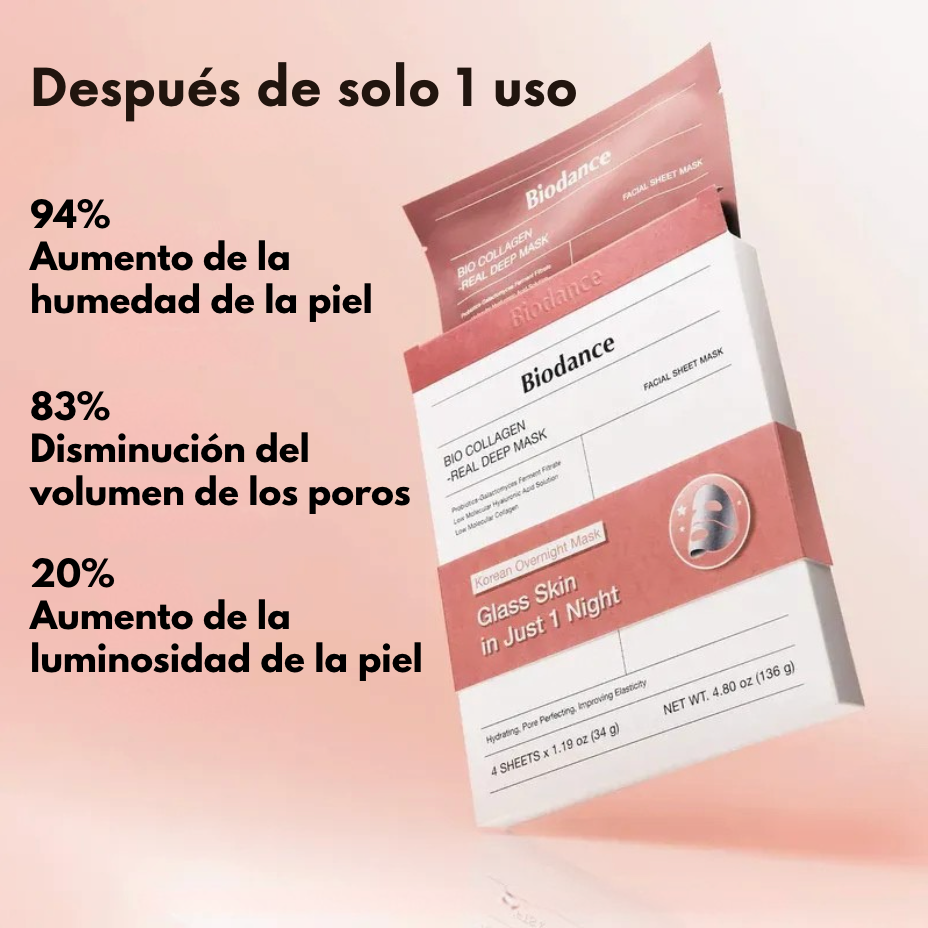 Bio Collagen Real Deep Mask - Despierta con el rostro fresco y luminos