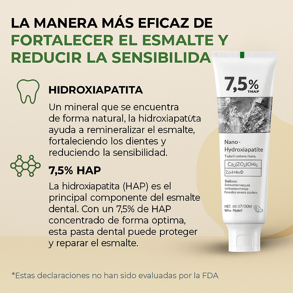Herbalux Teeth™ Pasta Dental de Nano-Hidroxiapatita