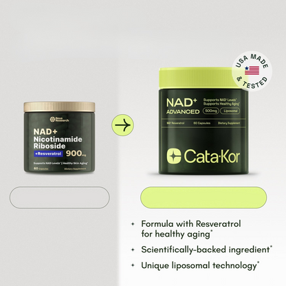Cata-Kor™ NAD+ Liposomal 250mg – Energía Celular, Enfoque Mental y Longevidad