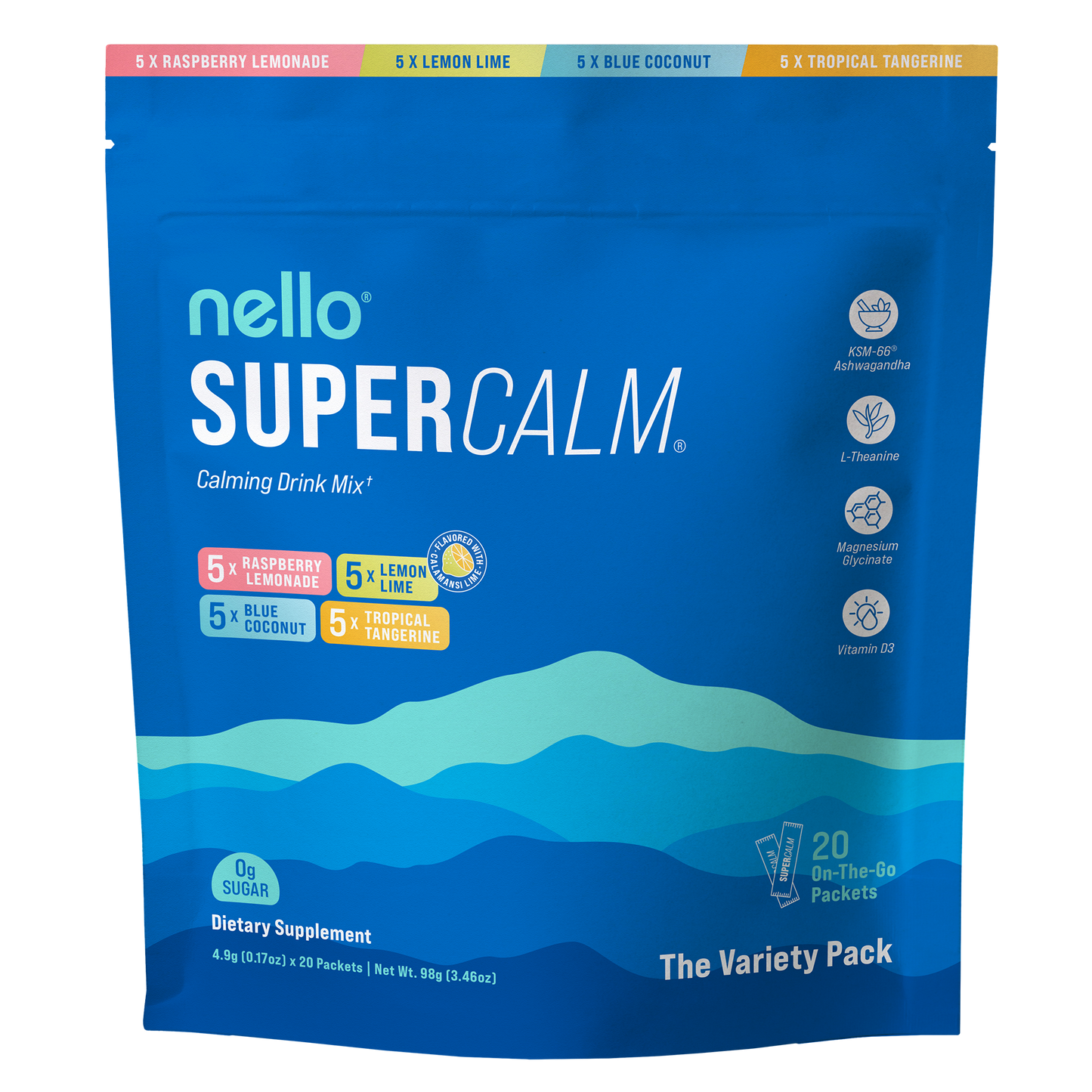 Nello Supercalm™ Ashwagandha – Equilibrio Emocional y Claridad Mental
