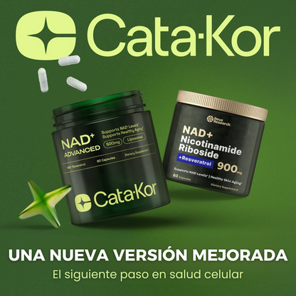 Cata-Kor™ NAD+ Liposomal 250mg – Energía Celular, Enfoque Mental y Longevidad