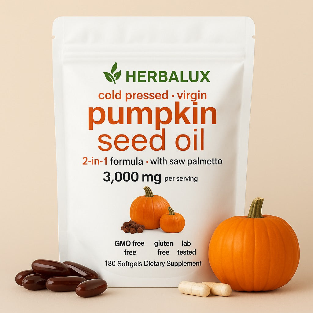 Aceite de Semilla de Calabaza 3000 mg – Cabello Fuerte y Piel Radiante