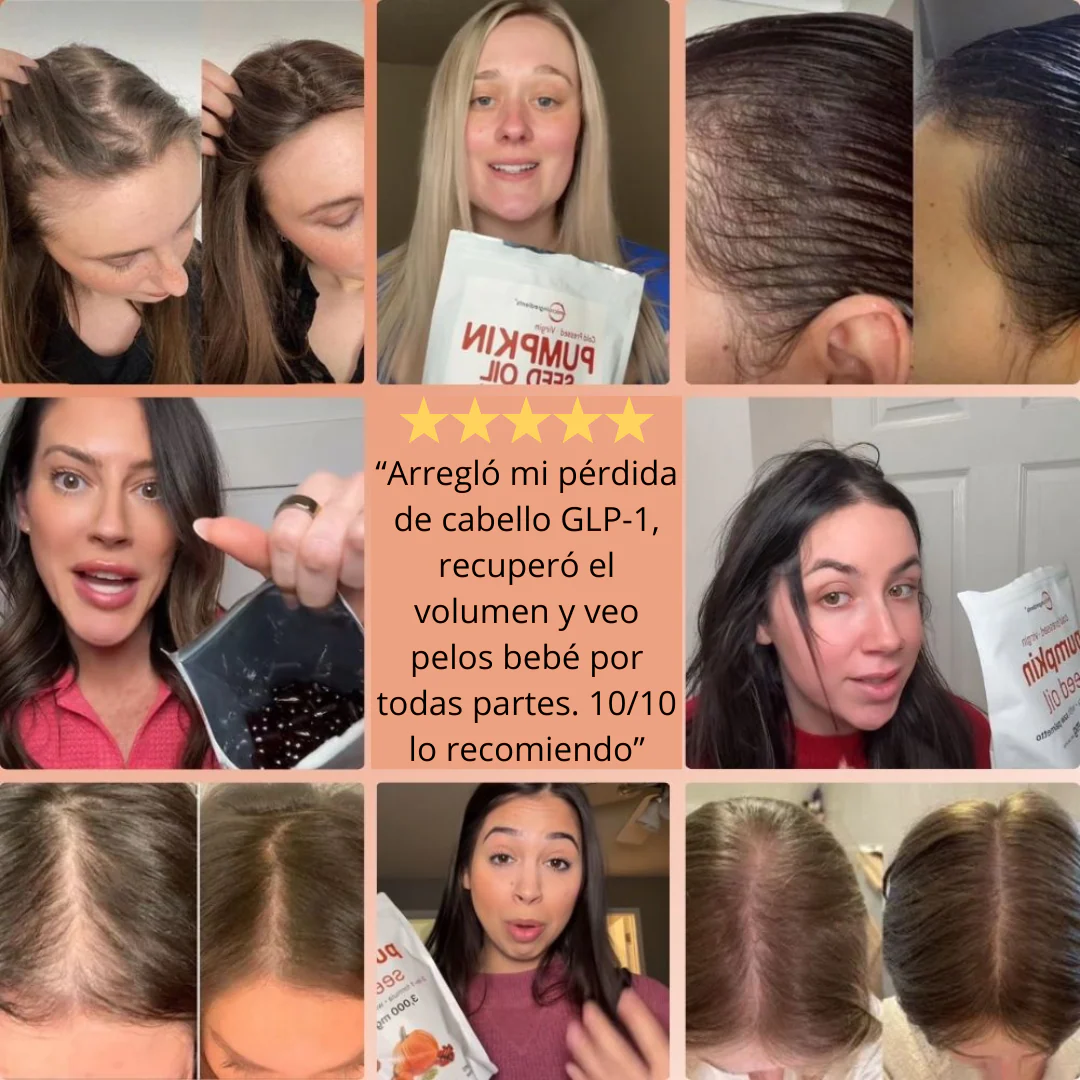 Aceite de Semilla de Calabaza 3000 mg – Cabello Fuerte y Piel Radiante